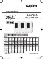 Предварительный просмотр 1 страницы Sanyo 2-WAY ECO-i SPW-2-WAY ECO-i UR124SXH56B Service Manual