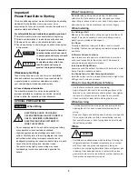 Preview for 2 page of Sanyo 200 BTU Technical & Service Manual