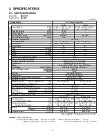 Preview for 6 page of Sanyo 200 BTU Technical & Service Manual