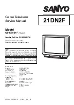 Preview for 1 page of Sanyo 21DN2F Service Manual