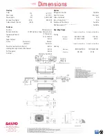 Предварительный просмотр 2 страницы Sanyo 26THW72R Specifications