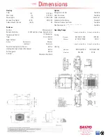 Предварительный просмотр 2 страницы Sanyo 26XHW72R Specifications