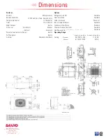 Предварительный просмотр 2 страницы Sanyo 26XW72R Specifications