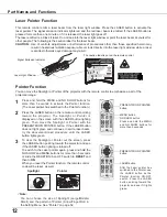 Preview for 12 page of Sanyo 3000  ANSI LUMENS PLC-XU305 Owner'S Manual