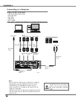 Preview for 16 page of Sanyo 3000  ANSI LUMENS PLC-XU305 Owner'S Manual