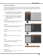 Preview for 33 page of Sanyo 3000  ANSI LUMENS PLC-XU305 Owner'S Manual