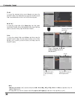 Preview for 34 page of Sanyo 3000  ANSI LUMENS PLC-XU305 Owner'S Manual