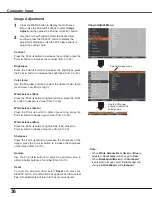 Preview for 36 page of Sanyo 3000  ANSI LUMENS PLC-XU305 Owner'S Manual