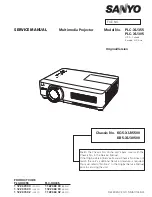 Preview for 1 page of Sanyo 3000  ANSI LUMENS PLC-XU305 Service Manual