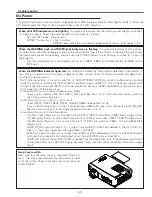 Preview for 59 page of Sanyo 3000  ANSI LUMENS PLC-XU305 Service Manual