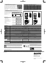 Preview for 2 page of Sanyo 3000  ANSI LUMENS PLC-XU305 Specifications