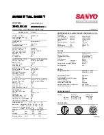 Предварительный просмотр 2 страницы Sanyo 30KS32A Specifications