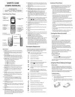 Preview for 1 page of Sanyo 3200 User Manual