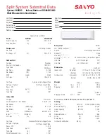 Предварительный просмотр 1 страницы Sanyo 36KS82 Submittal Data