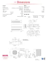 Предварительный просмотр 2 страницы Sanyo 36KS82 Submittal Data