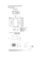 Предварительный просмотр 1 страницы Sanyo 36U72R Dimensional Information