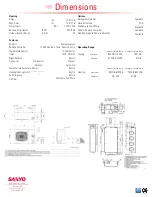 Предварительный просмотр 2 страницы Sanyo 36UHW72R Specifications