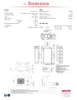 Предварительный просмотр 2 страницы Sanyo 36UW72R Specifications