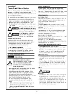 Предварительный просмотр 2 страницы Sanyo 400 BTU Ductless Multi-Split Low Ambient Air Conditioner Technical & Service Manual