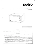 Preview for 1 page of Sanyo 432-318-51 Service Manual