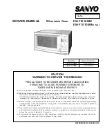 Preview for 1 page of Sanyo 437 373 72 Service Manual