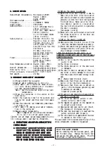 Предварительный просмотр 3 страницы Sanyo 437 644 00 Service Manual