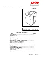 Preview for 1 page of Sanyo ASW U1100T Service Manual