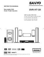 Preview for 1 page of Sanyo ASX-HT120W Instruction Manual