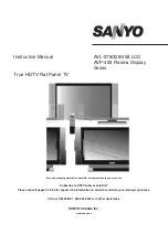 Sanyo AVL-278 Instruction Manual предпросмотр