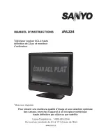 Preview for 1 page of Sanyo AVL224 (French) Manuel D'Instructions