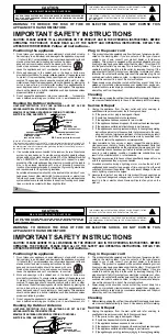 Предварительный просмотр 2 страницы Sanyo AVM-1309S, AVM-1901S, AVM-2509 Owner'S Manual