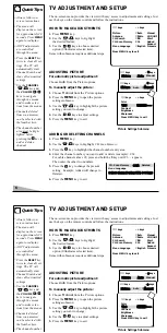 Предварительный просмотр 6 страницы Sanyo AVM-1309S, AVM-1901S, AVM-2509 Owner'S Manual