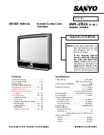 Preview for 1 page of Sanyo AVM-2751S Service Manual