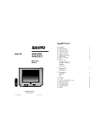 Preview for 1 page of Sanyo AVM-27D11 Instruction Manual