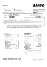 Preview for 11 page of Sanyo AVM-3259G Service Manual