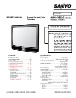 Sanyo AVM-3651G Service Manual preview