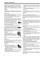 Предварительный просмотр 3 страницы Sanyo AVP-429 Instruction Manual