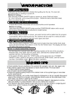 Preview for 15 page of Sanyo AWD-D700T Instruction Manual