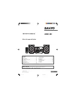 Предварительный просмотр 1 страницы Sanyo AWM-660 Instruction Manual