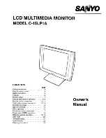 Предварительный просмотр 1 страницы Sanyo C-15LP1A Owner'S Manual