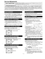 Preview for 7 page of Sanyo C1 4ZA25 Service Manual