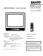 Preview for 1 page of Sanyo C20LB88B Service Manual