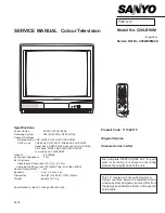 Sanyo C20LB98M Service Manual preview