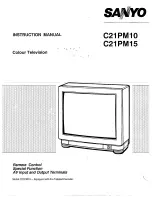 Sanyo C21PM10 Instruction Manual preview