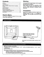 Preview for 2 page of Sanyo C21PM10 Instruction Manual