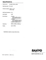 Preview for 20 page of Sanyo C21PM10 Instruction Manual