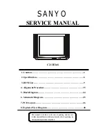 Sanyo C21TF26S Service Manual предпросмотр