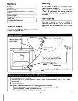 Предварительный просмотр 2 страницы Sanyo C21ZM15 Instruction Manual