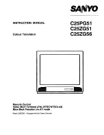 Sanyo C25PG51 Instruction Manual preview