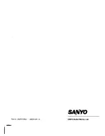 Preview for 20 page of Sanyo C25PG51 Instruction Manual